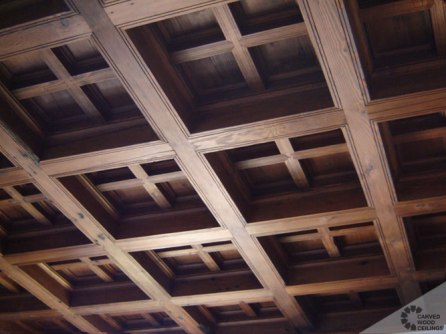http://carvedwoodceilings.com/wood-projects/new-construction/private-cottage-library/